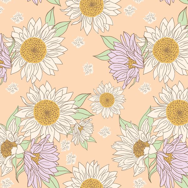 Boho Sunflowers in Peachy Keen