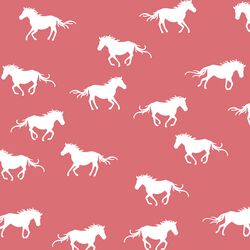 Horse Silhouette in Dahlia