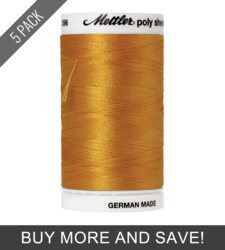 Gold (2596-0704) - Poly Sheen - 875 Yards (5 Pack)