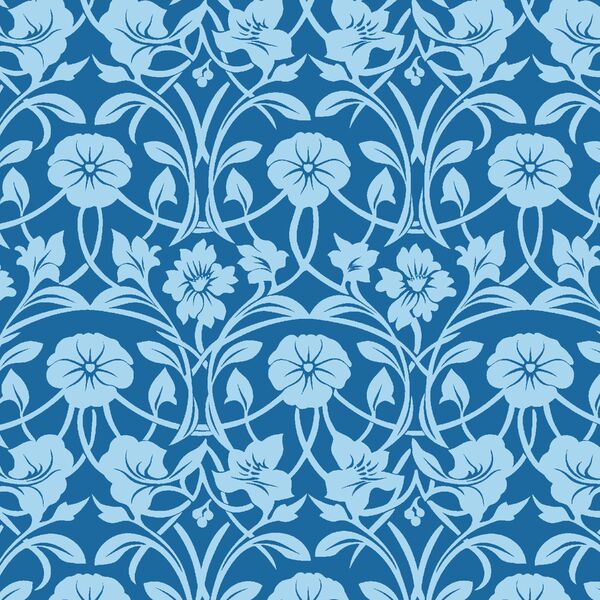 Garden Trellis in Evening Blue