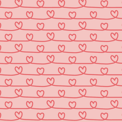 Large Heart Lines in Valentine