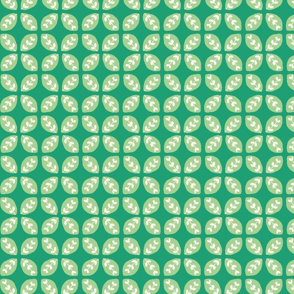 Leaves in Jade Green
