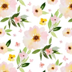 Watercolor Florals in Spring