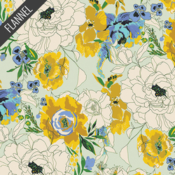 Charlotte's Garden Flannel in Mist