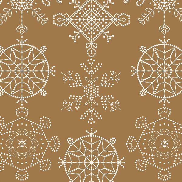 Snowflakes in Ochre