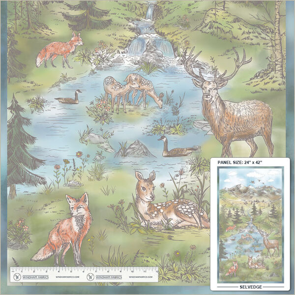 Deep Woods Panel in Multi