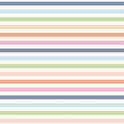 Rainbow Stripe Horizontal in Fallen Blooms