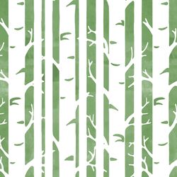 Birches in Pistachio