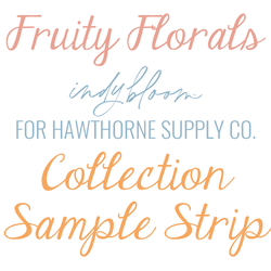Fruity Florals Sample Strip