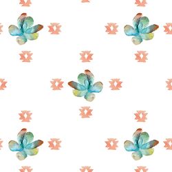 Western Succulent in White