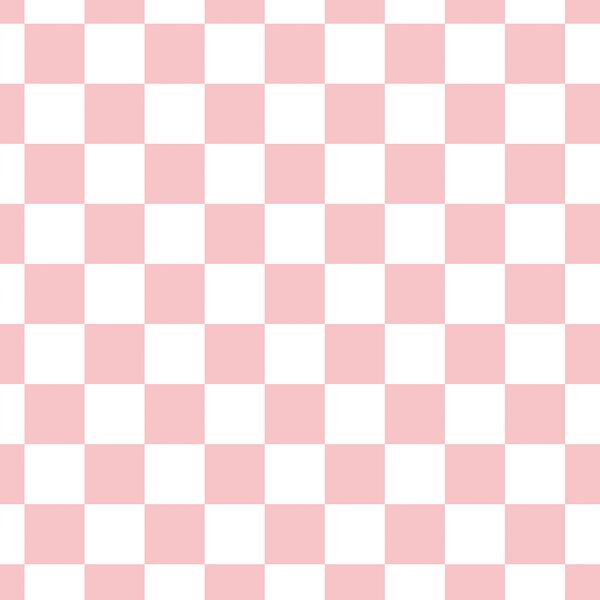 Garden Checkerboard in Rosy Pink
