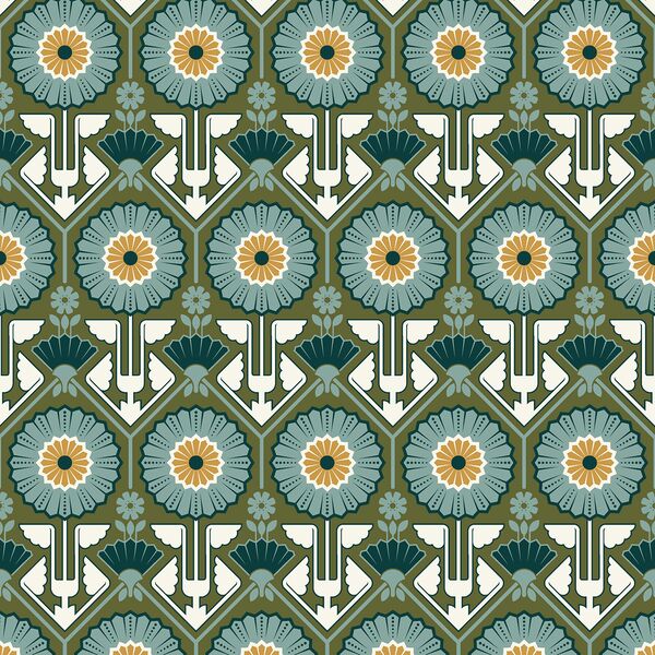 Little Sunflower in Forest Green