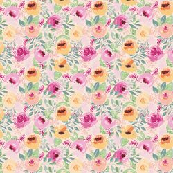 Small Berry Floral in Whisper Pink