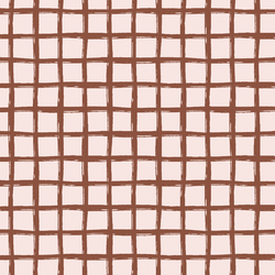 Painted Check in Warm Clay
