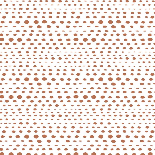 Little Skipping Stones in Terracotta on White