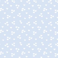 Lovely Hearts in Sky Blue