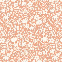 Spring Silhouette in Cream on Peach