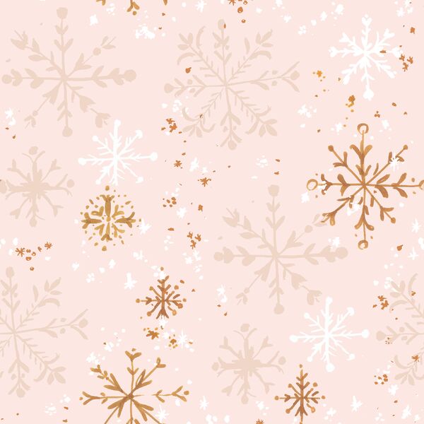 Snowflakes in Blush