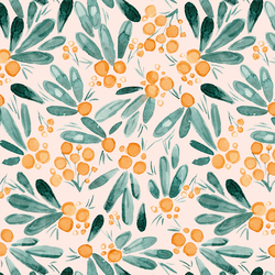 Winter Berries in Light Peach