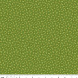 Wavy Grid in Lime