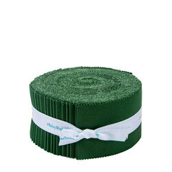 Confetti Cotton 2.5" Strip Roll in Christmas Green
