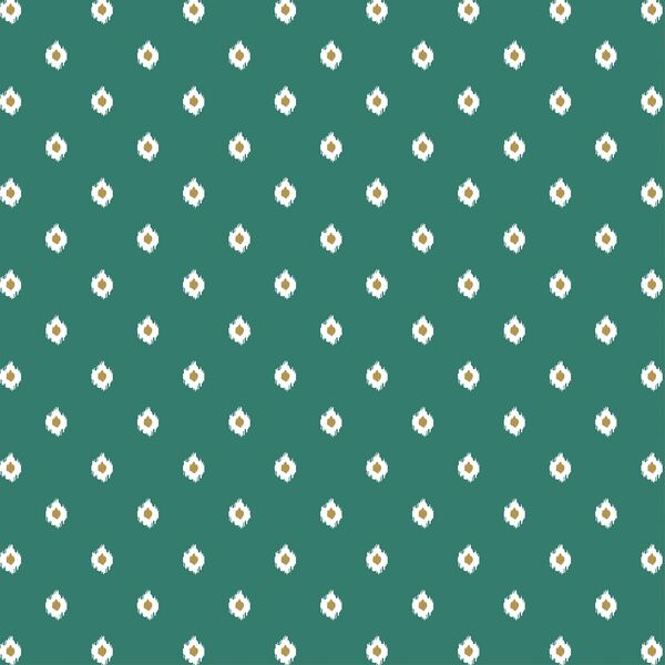 Tiny Ikat in Malachite Green