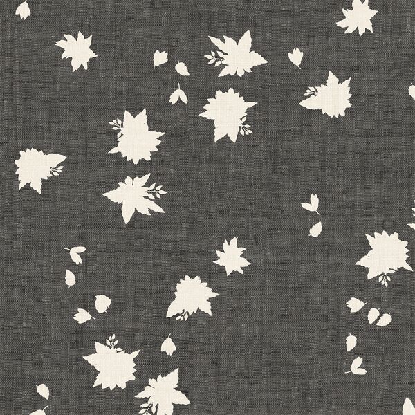 Large Scattered Floral in Coal