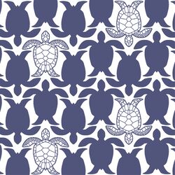 Turtle Dance in Indigo