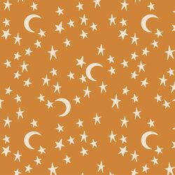 Moonlit Stars in Orange