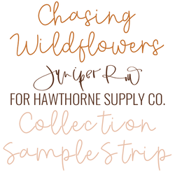 Chasing Wildflowers Sample Strip