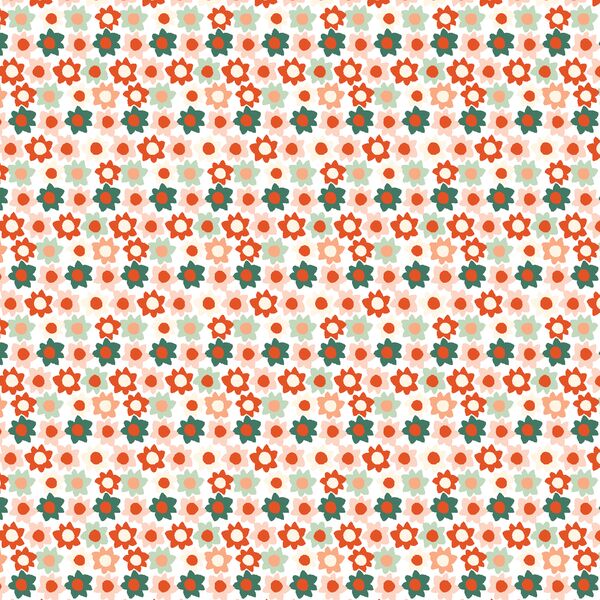 Retro Christmas Daisy in Holiday