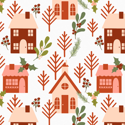Festive Town in Holiday