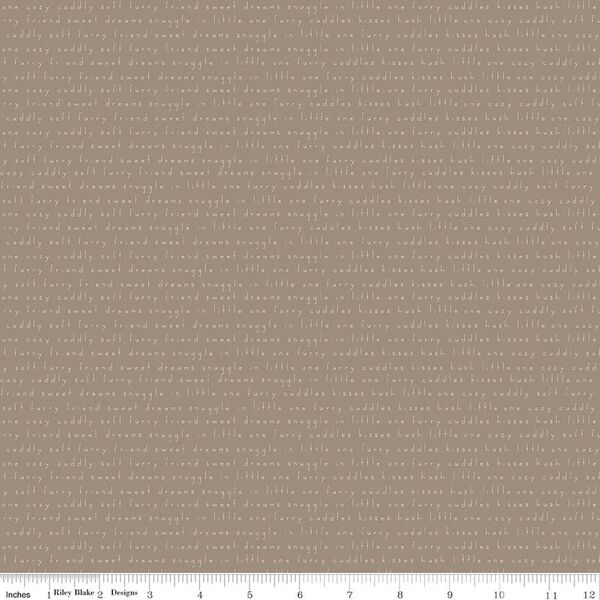 Text in Taupe