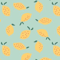 Lemons in Picnic Green