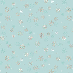 Snowflakes in Teal