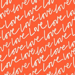 Words of Love in Rouge Red