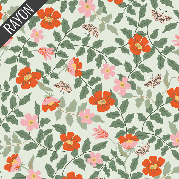 Primrose Rayon in Mint