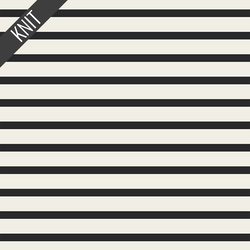 Striped Apart Knit in Caviar