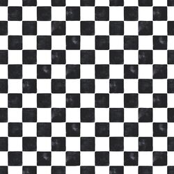 Watercolor Checkers in Carbon