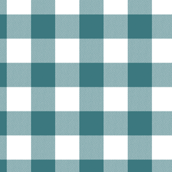 Winter Gingham in Ocean Blue
