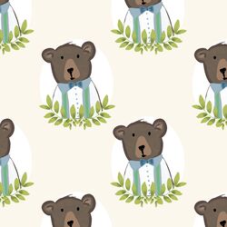 Large Boy Bear in Ivory