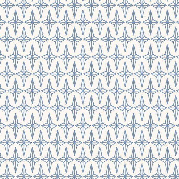 Star in Forever Blue on Cream