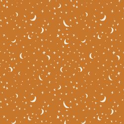 Celestial Stars in Orange