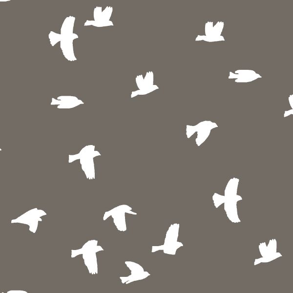Flock Silhouette in Stone