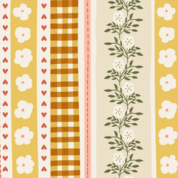Large Ribbon Stripe in Sugar