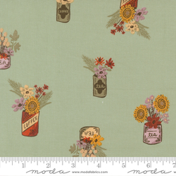 Flower Jars in Aqua