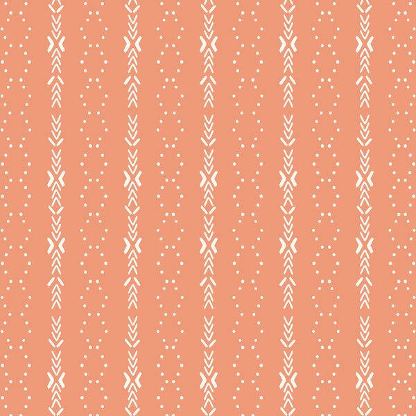 Zigzag Dot in Peach