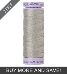 Warm Grey (9105-5035) - Silk Finish Cotton 50wt - 164 Yards (3 Pack)