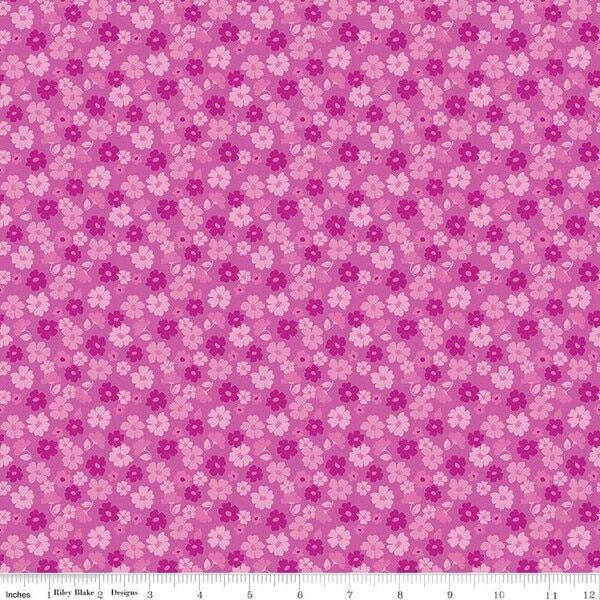 Tossed Flowers in Purple