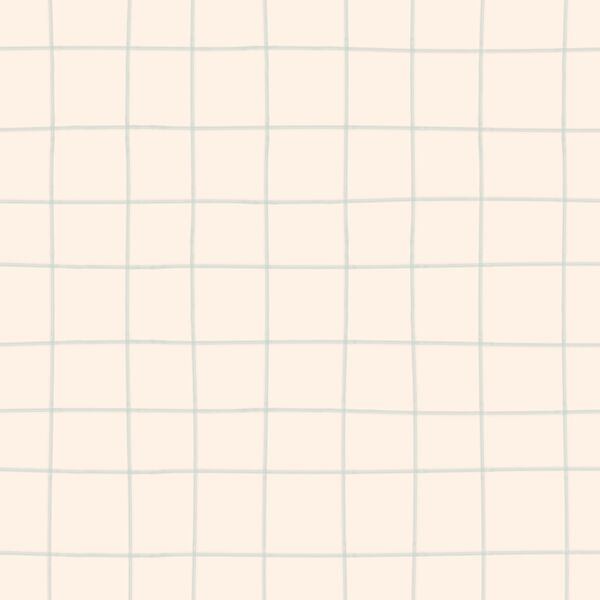 Large Painted Check in Airy Blue on Marshmallow